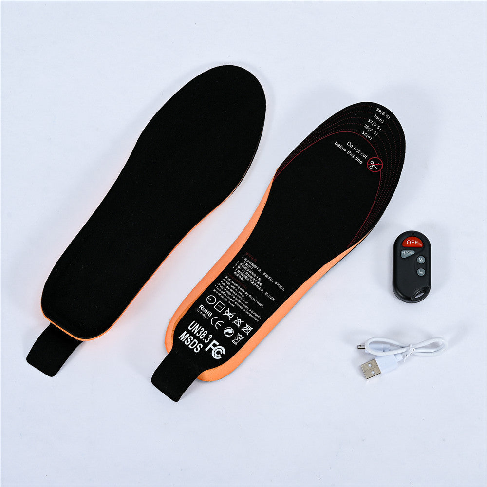 Restez au chaud - Semelle chauffante rechargeable avec télécommande Batterie incluse