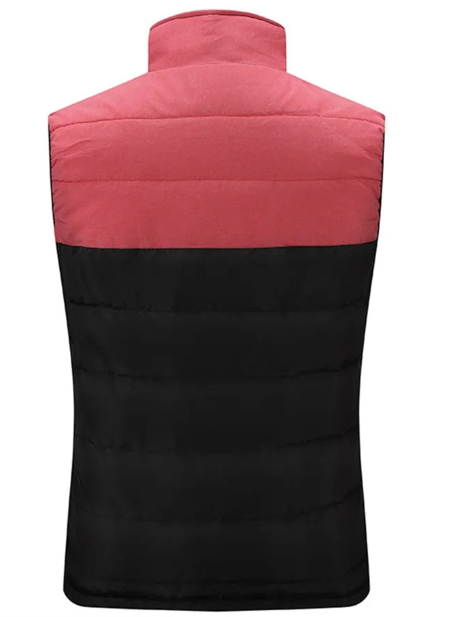 Restez au chaud - Gilet chauffant rose Veste chauffante polaire travaux d'extérieur femme