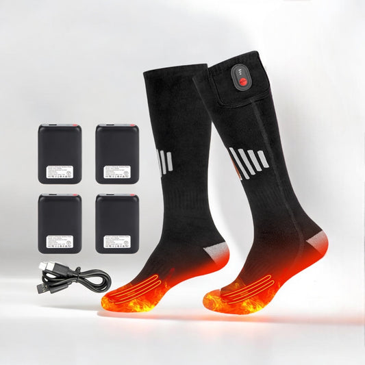 Chaussette chauffante avec batteries externes 6000 mAh