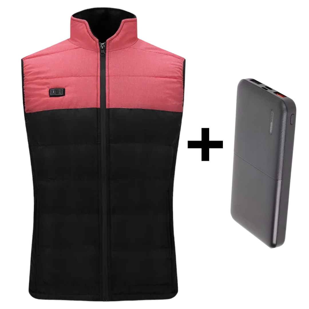 Restez au chaud - Gilet chauffant rose Veste chauffante polaire travaux d'extérieur femme