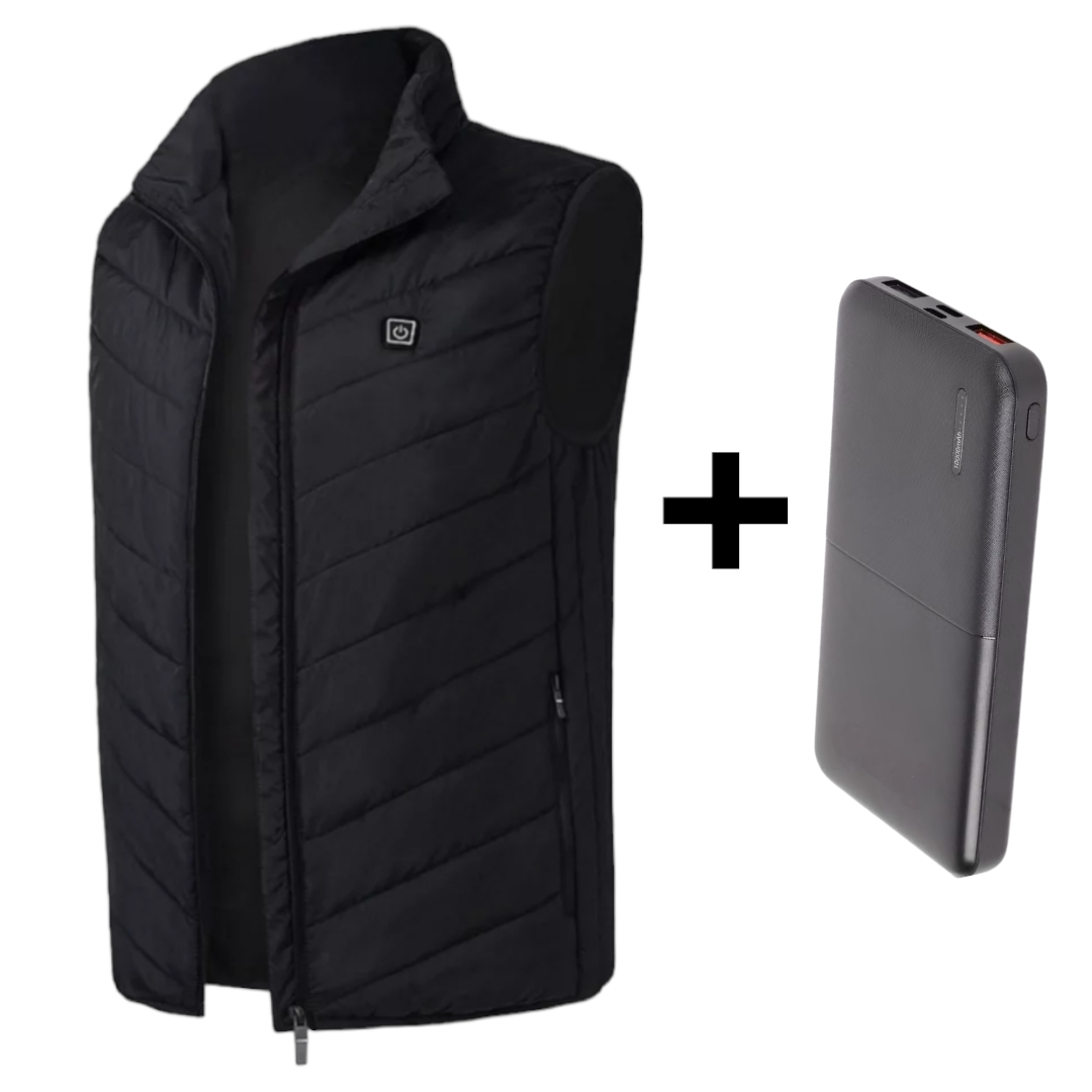 Restez au chaud - Vêtements chauffants veste chauffante gilet chauffant noir 