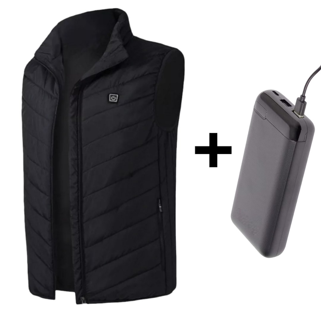 Restez au chaud - Vêtements chauffants veste chauffante gilet chauffant noir 