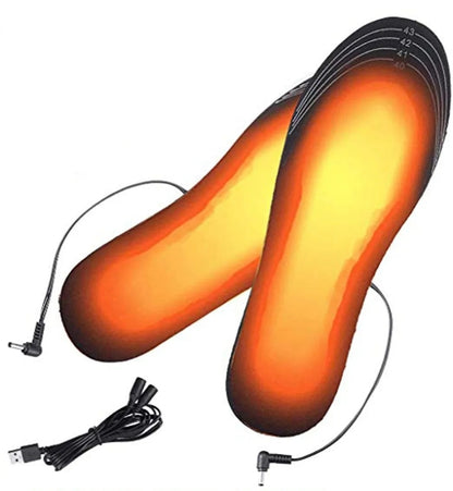 Restez au chaud - Semelles chauffantes filaire USB