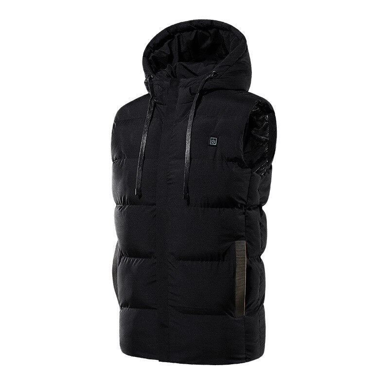 Restez au chaud - Gilet chauffant Veste chauffante doudoune à capuche imperméable et résistante